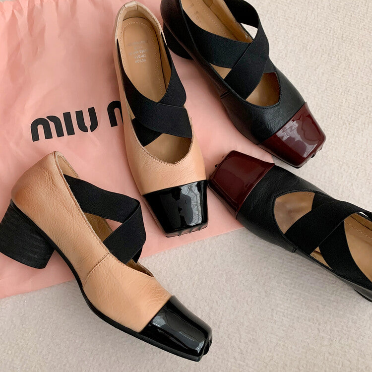 Karin Luna In Stock  Spot Goods  Lost in a Flash~Full Grain Leather Inside and Out Pig Nose Style Mainly Recommended Popular Ballet Shoes