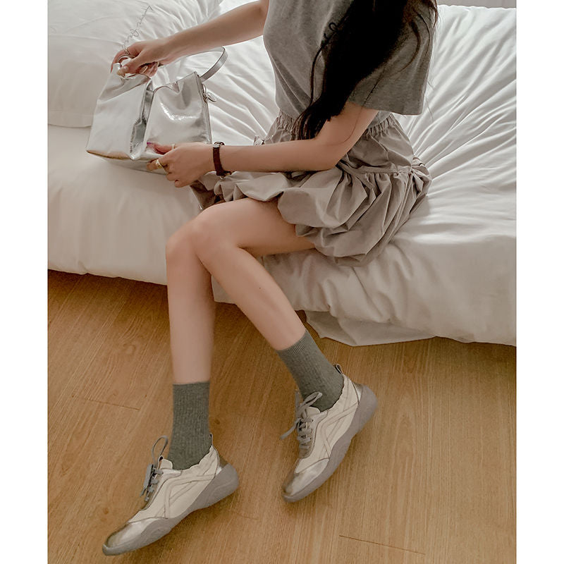 Karin Luna Casual Shoes Series~  In Stock Hot-Selling Versatile Lace-Up Deep Mouth Flats