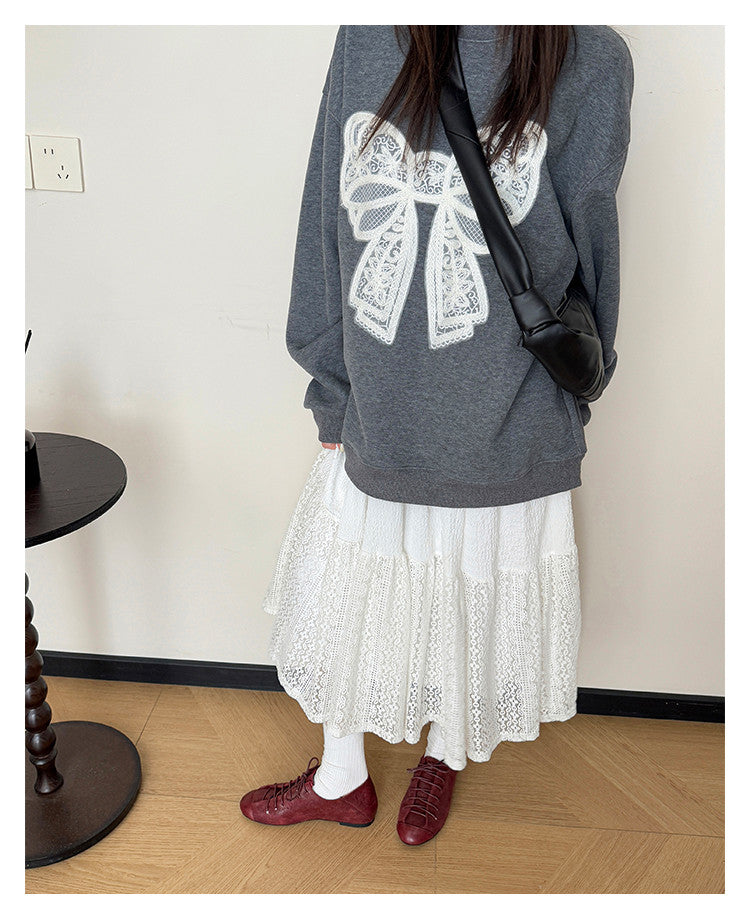 Karin Luna In Stock In Stock   Xiaohongshu Hot-Selling Lace-Up Round-Toe Deep Mouth Single Shoes