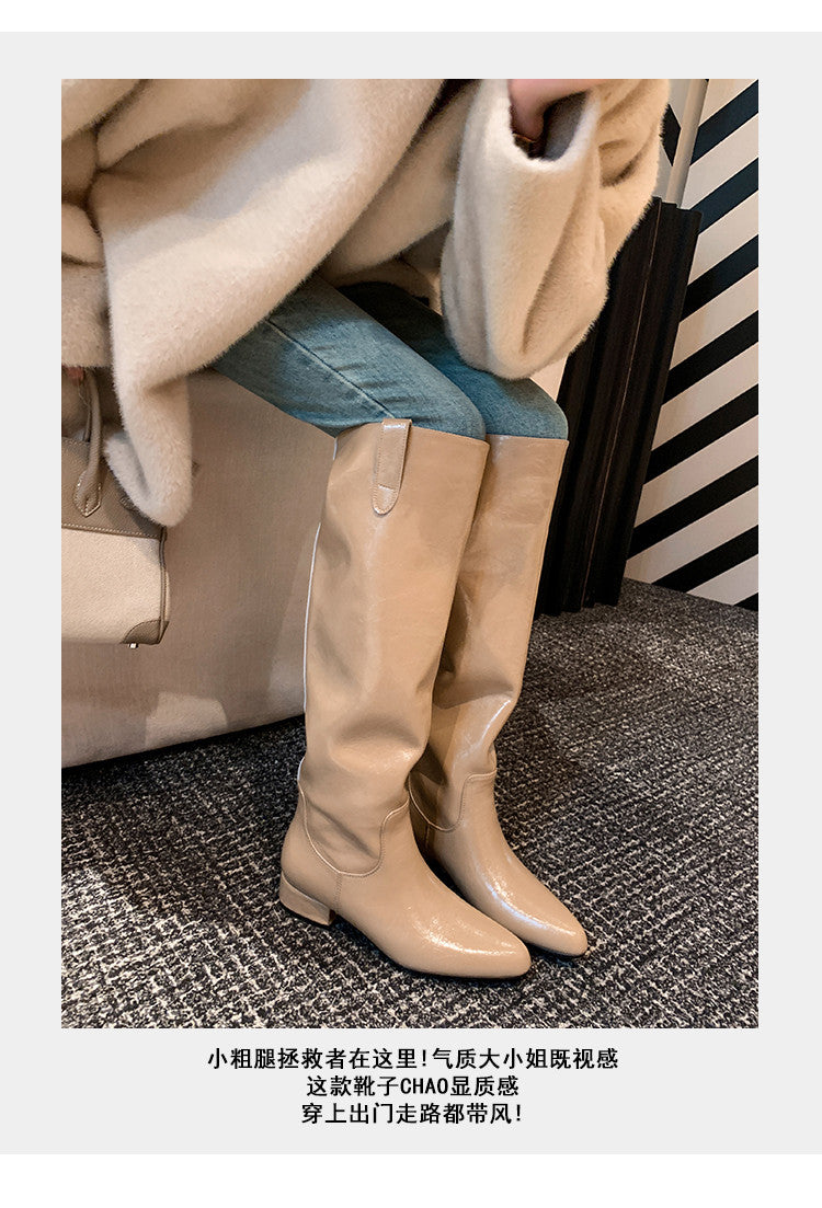Karin Luna In Stock In Stock Classic Slip-On Straight Long Boots