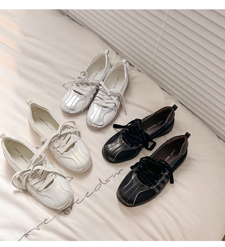 Karin Luna Casual Shoes Series~  In Stock Hot-Selling Versatile Lace-Up Casual Deep Mouth Flats