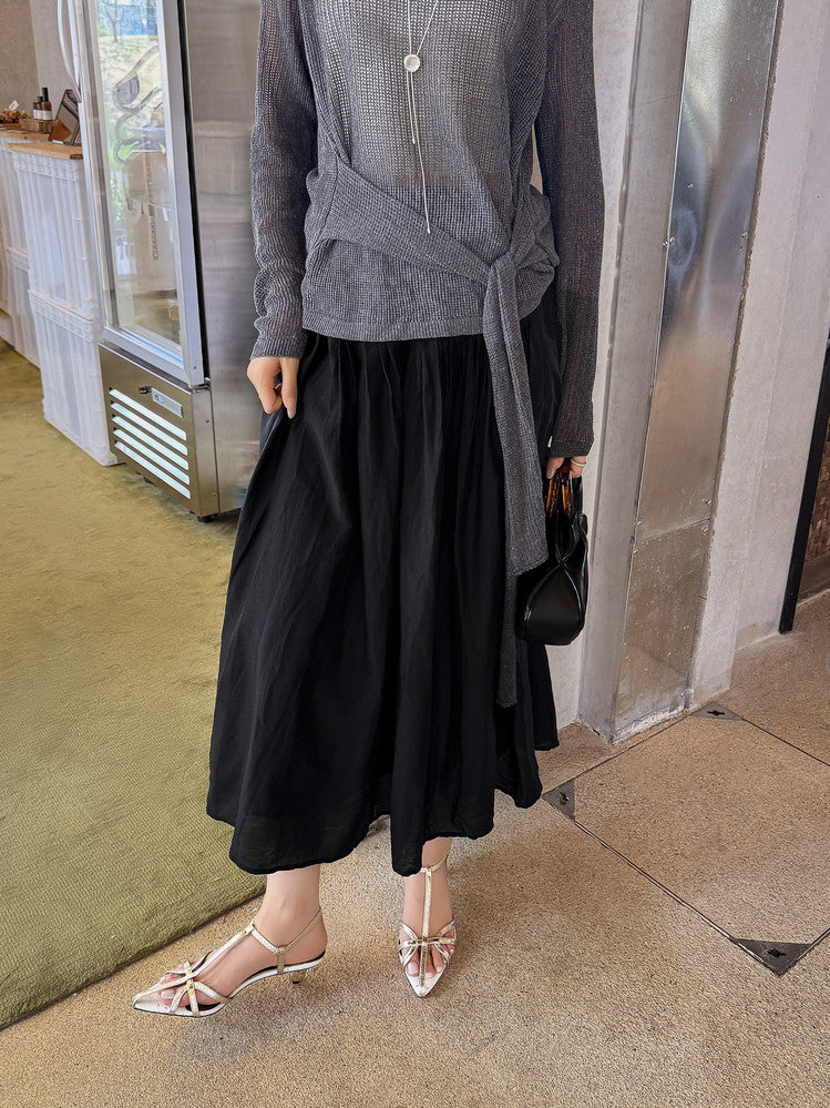 Karin Luna In Stock Spot Goods  French-style Hollow-out Thin Strap Sandals