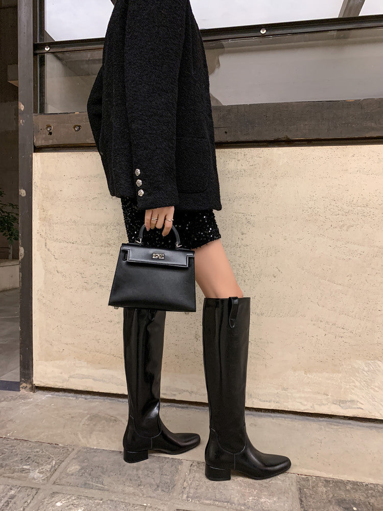 Karin Luna In Stock In Stock Classic Slip-On Straight Long Boots