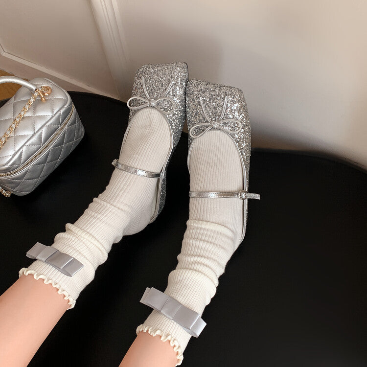 Karin Luna Hot-Selling Derivative Edition~Comes with data plan included Must-have Butterfly Knot Closed-Toe Height-Increasing Slippers