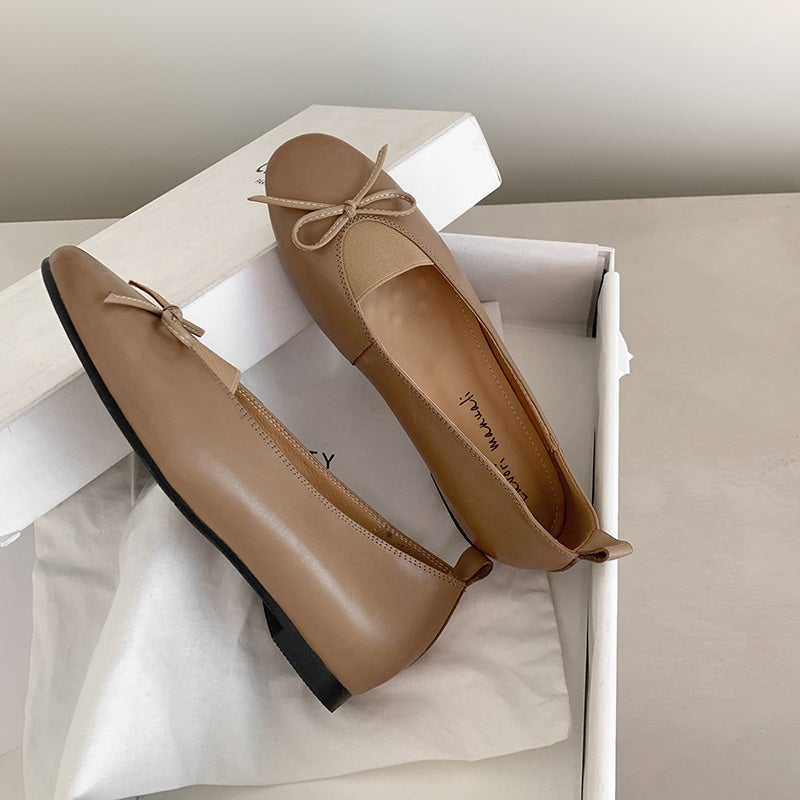 Karin Luna Full Layer Inside and Out~Basic Versatile Bow Hidden Heel Shoes