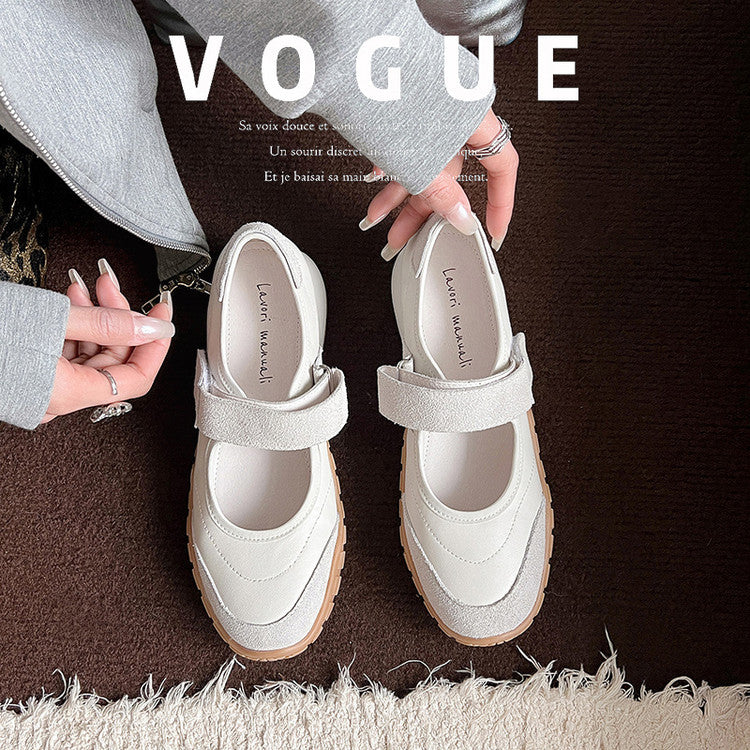Karin Luna Casual Sports Bottom  Magic Tape Round Toe Casual Style Single Shoes