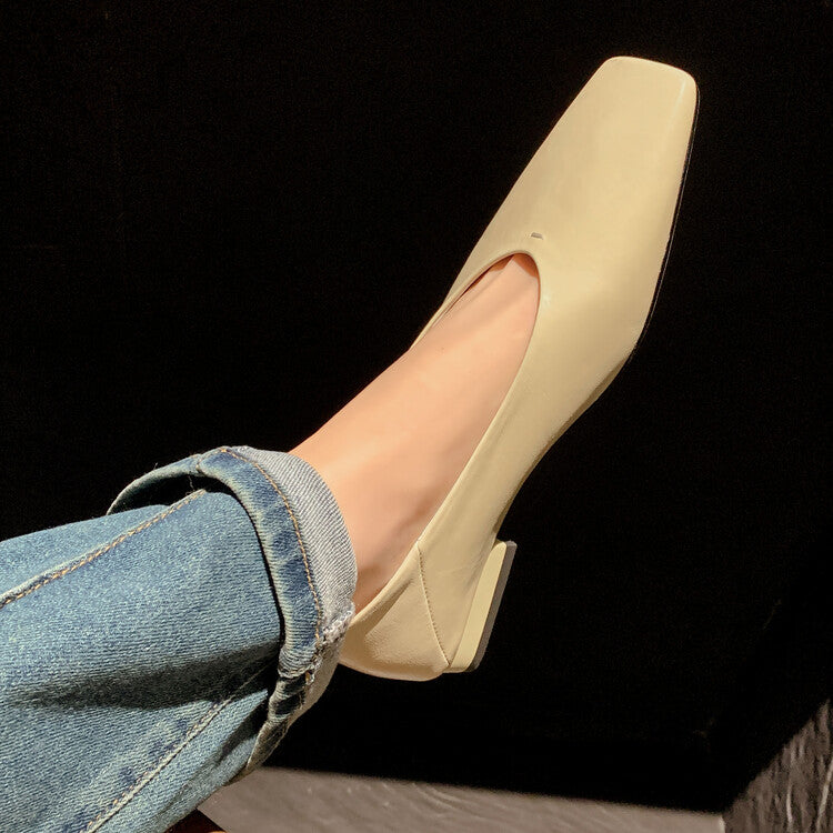 Karin Luna has prepared stock  Full leather inside and out  Top Layer Horse Oil Cowhide Shallow Mouth Nursing Mary Jane Shoes