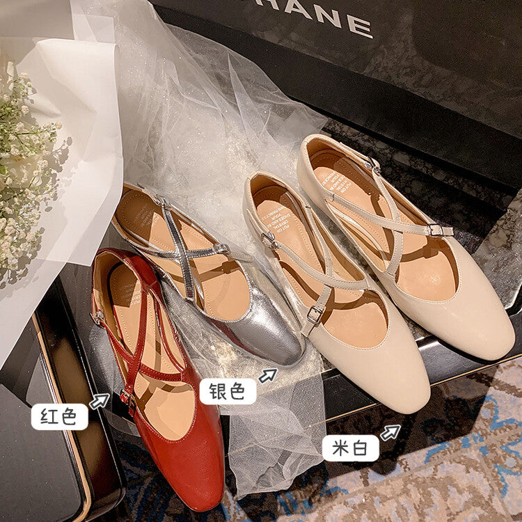 Karin Luna Bestseller Available for sale all seasons Mary Jane with built-in data Full Leather Single Shoes Go ahead with confidence