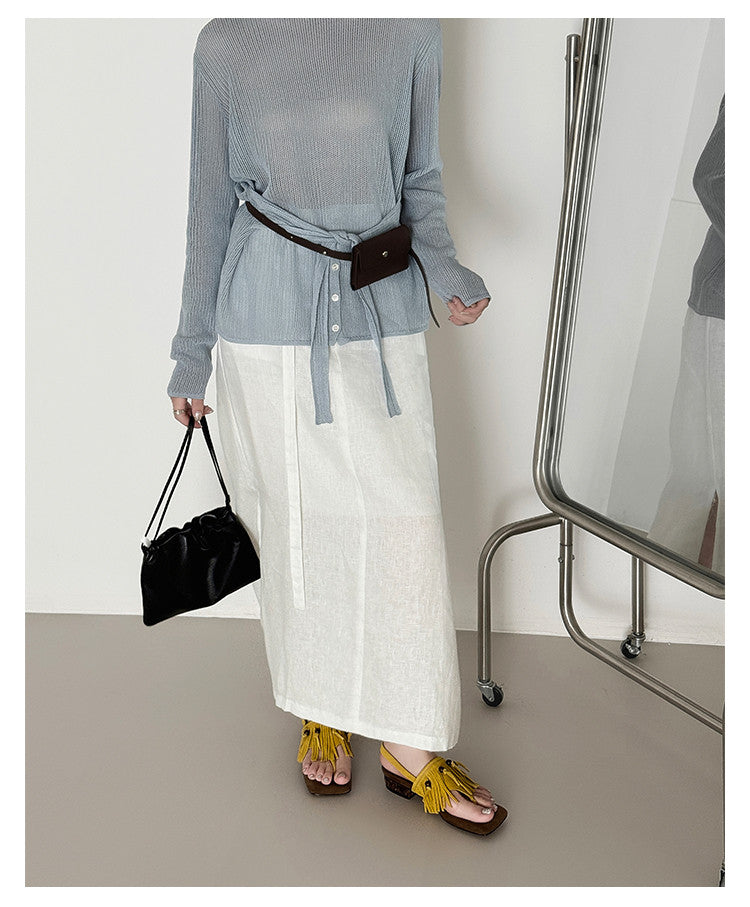 Karin Luna  Tassel Series~Spot Goods  In-stock Clip-toe Square Toe Sandals