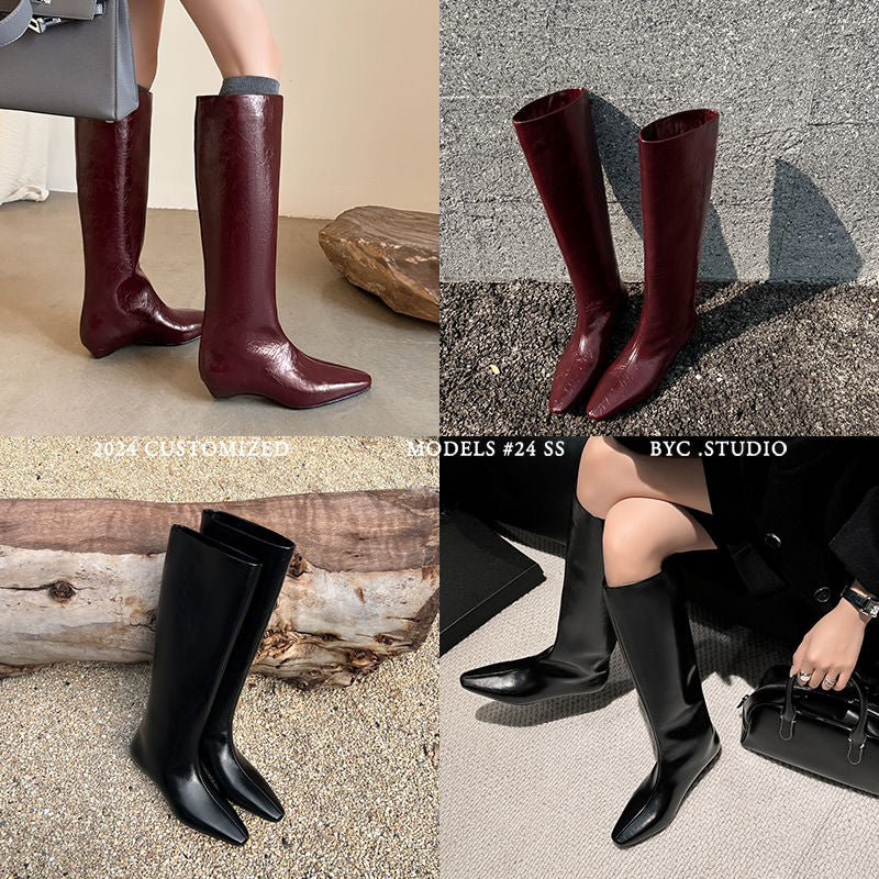 Karin Luna Retro Style  Flat Long Boots