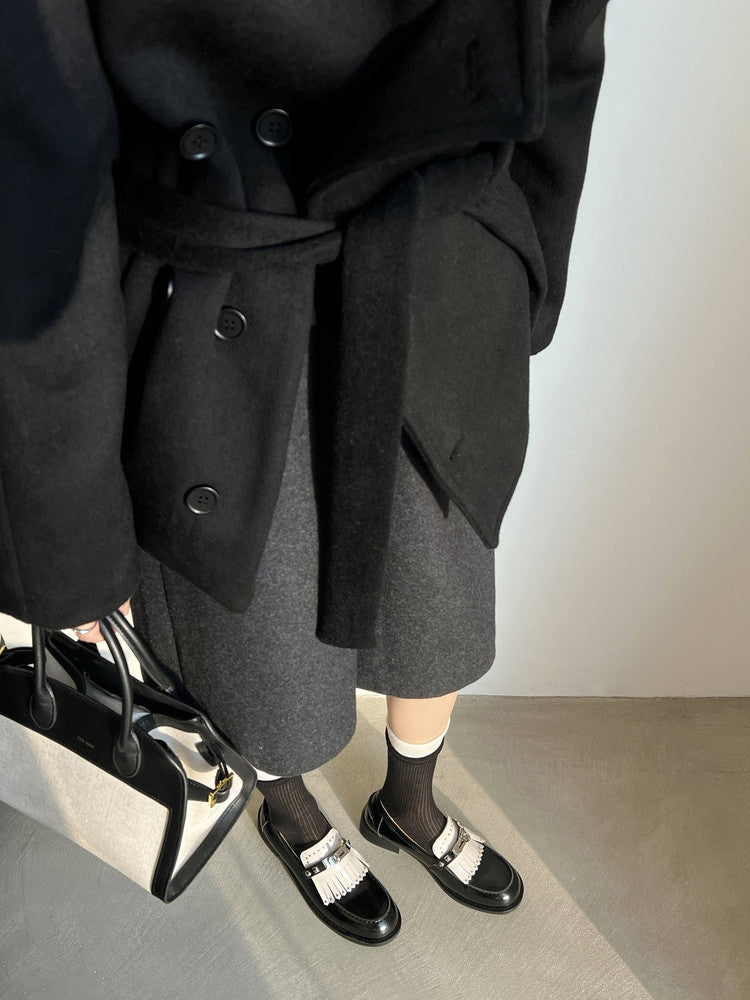 Karin Luna Casual Shoes Series~ Spot Goods Spot Goods Hot-selling Tassel Element Small Gold Buckle Single Shoes