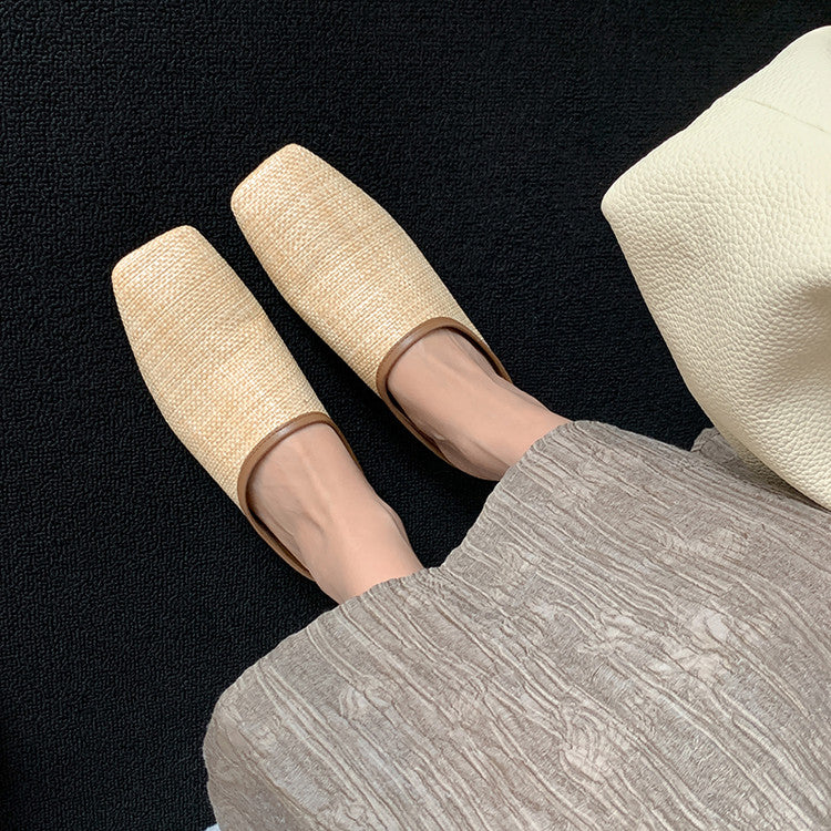 Karin Luna In Stock Spot Goods Baotou Vacation Style Height-Increasing Slippers