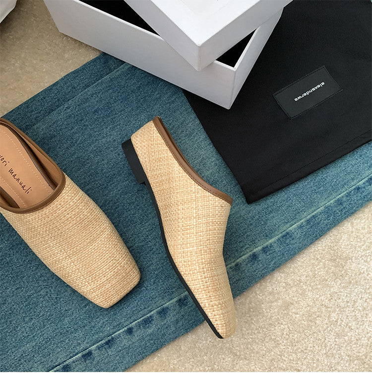 Karin Luna In Stock Spot Goods Baotou Vacation Style Height-Increasing Slippers