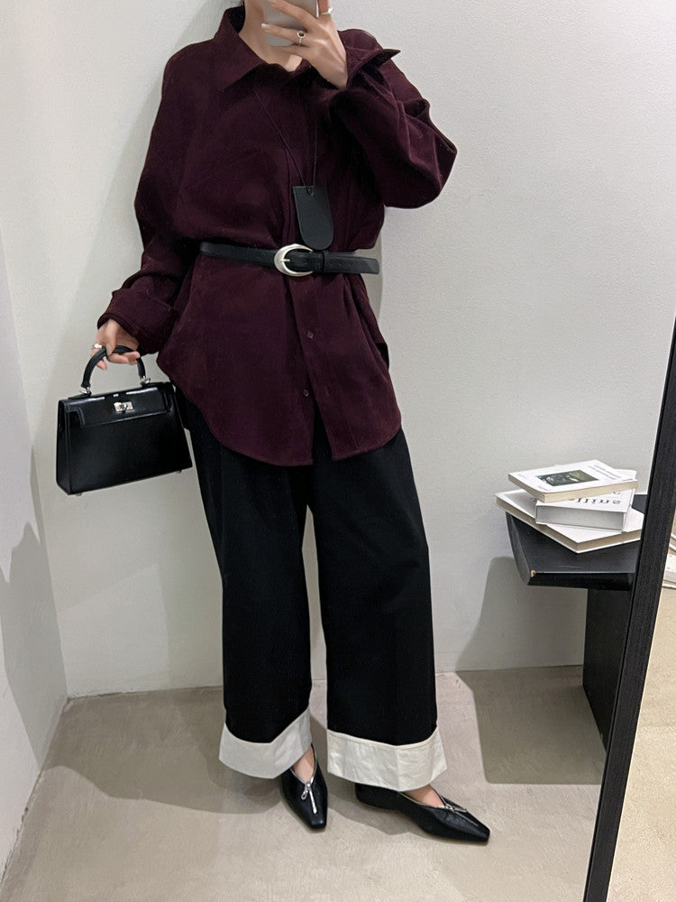 Karin Luna In Stock In Stock ~Basic Versatile Light Luxury Zipper Small Square Toe Flats