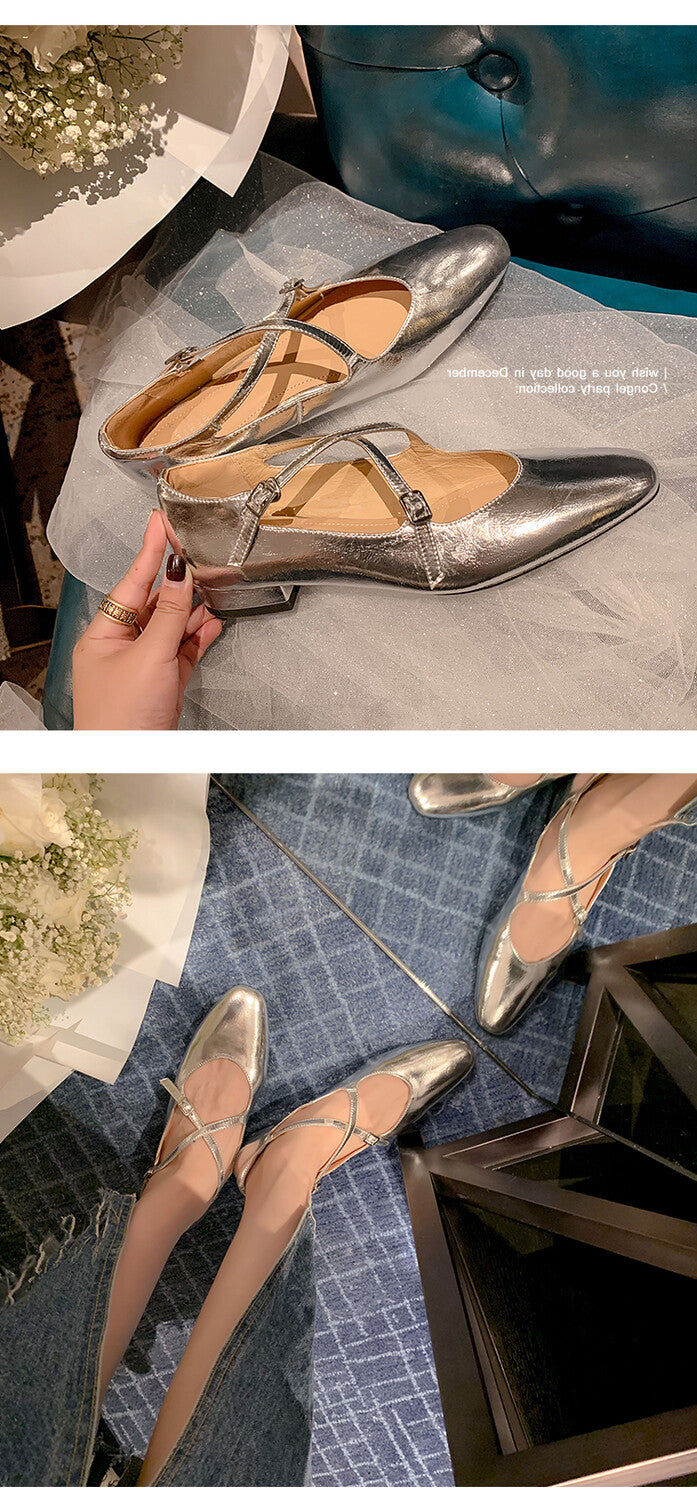 Karin Luna Bestseller Available for sale all seasons Mary Jane with built-in data Full Leather Single Shoes Go ahead with confidence