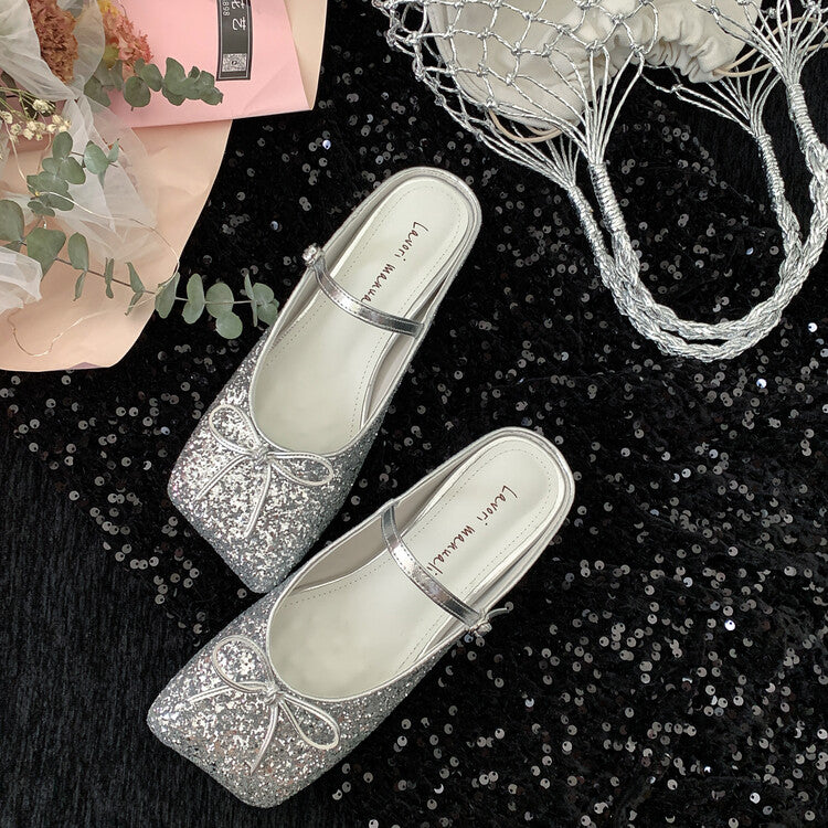 Karin Luna Hot-Selling Derivative Edition~Comes with data plan included Must-have Butterfly Knot Closed-Toe Height-Increasing Slippers