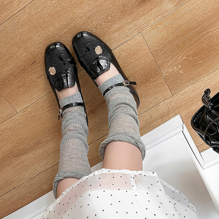 Karin Luna In Stock In Stock Vintage Mary Jane Series·Single Strap Flats