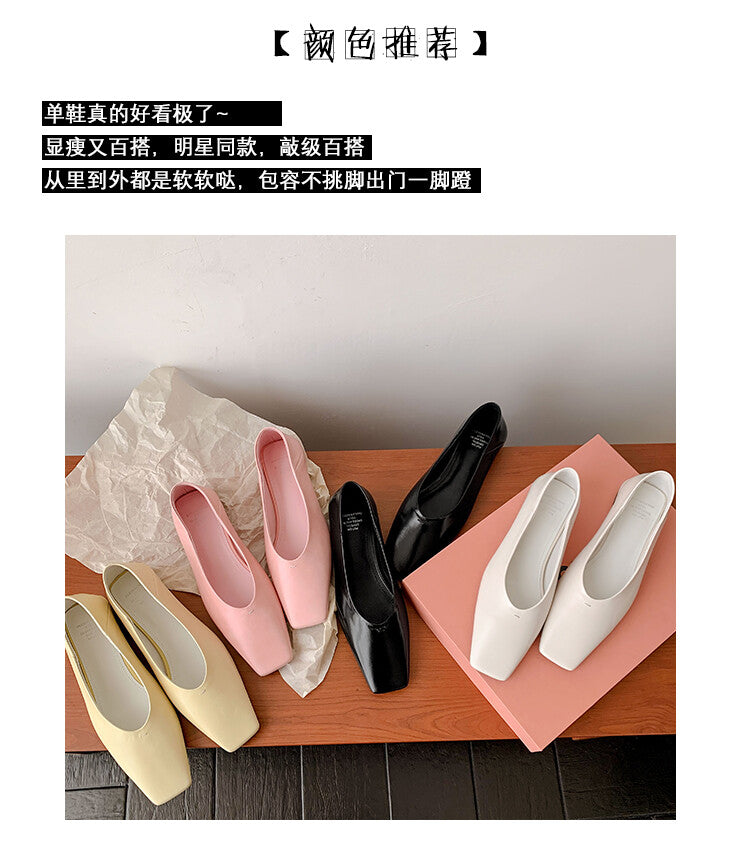 Karin Luna has prepared stock  Full leather inside and out  Top Layer Horse Oil Cowhide Shallow Mouth Nursing Mary Jane Shoes
