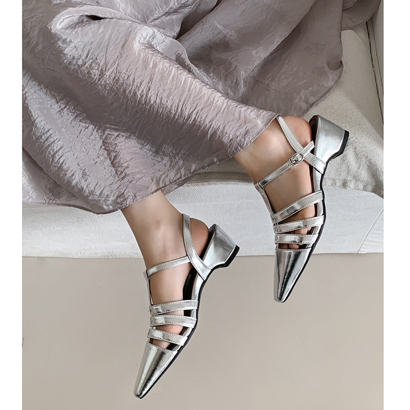 Karin Luna Classic Old Money Style Closed Toe Sandals