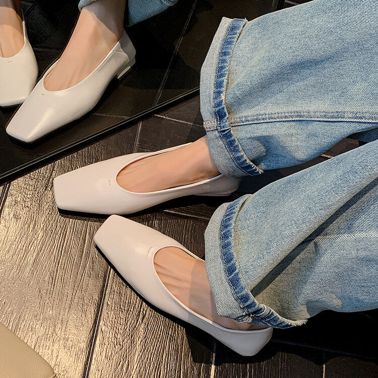 Karin Luna has prepared stock  Full leather inside and out  Top Layer Horse Oil Cowhide Shallow Mouth Nursing Mary Jane Shoes