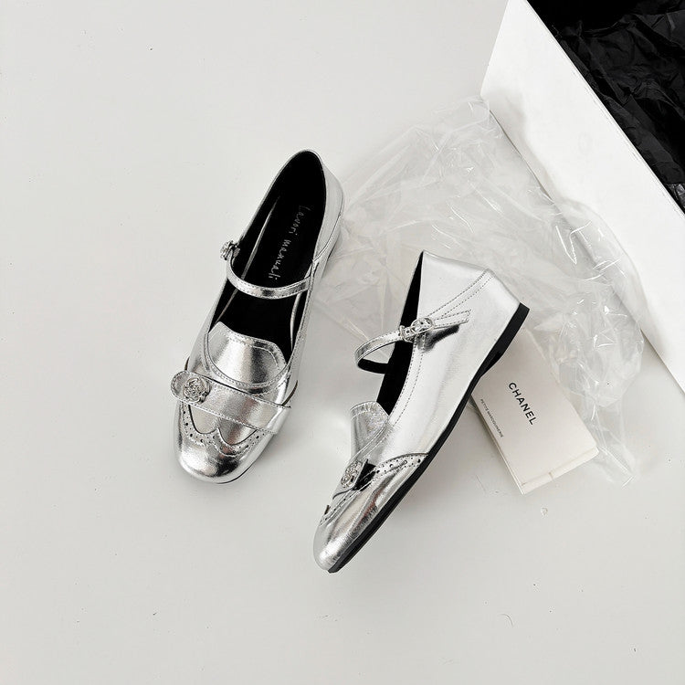 Karin Luna In Stock In Stock Vintage Mary Jane Series·Single Strap Flats