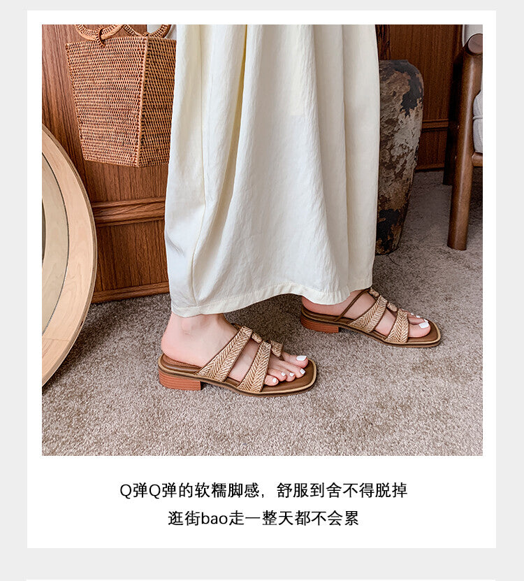 Karin Luna Hot-Selling Series~Resort style with inherent appeal Designed thong sandals