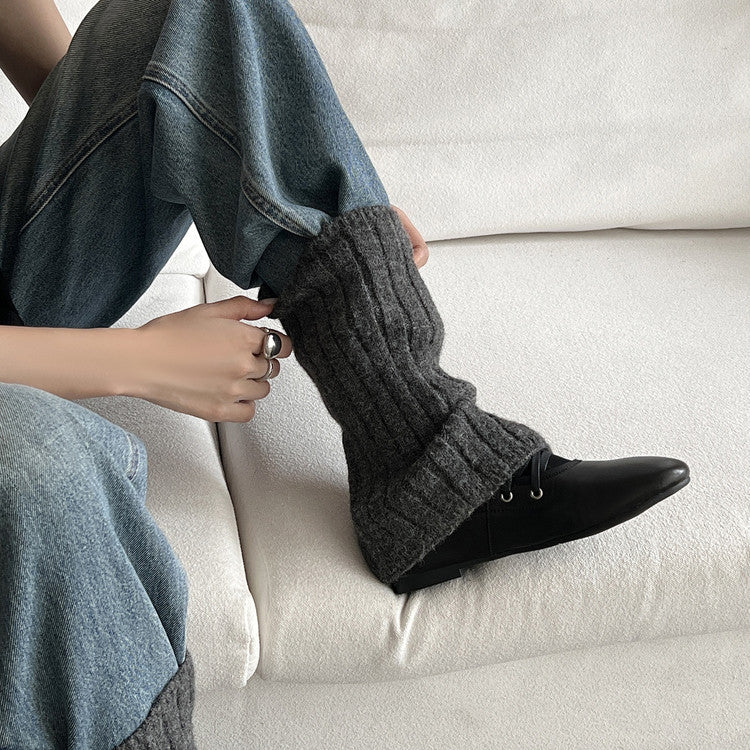 Karin Luna Round Toe Internal Height Increase Lace-up Ankle Boots