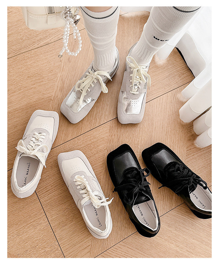Karin Luna Casual Shoes Series~  In stock Lace-up Thick-soled Deep Mouth Single Shoes