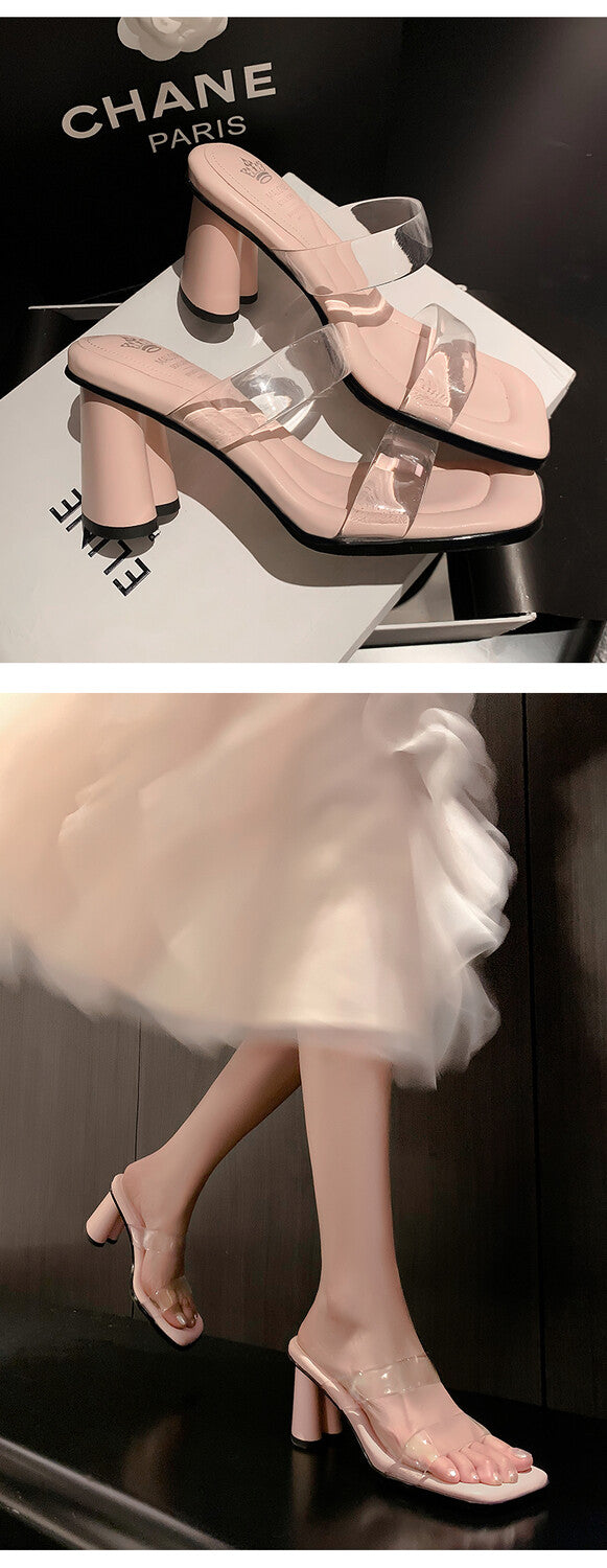 Karin Luna Cinderella's Crystal Shoes~Spot Goods Spot Goods  Increase height without tiring the feet Super Soft Sofa Transparent Slippers