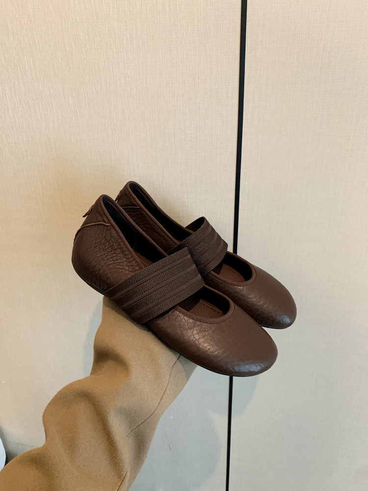 Karin Luna Full Layer Inside and Out~Basic Versatile Hidden Heel Granny Flats