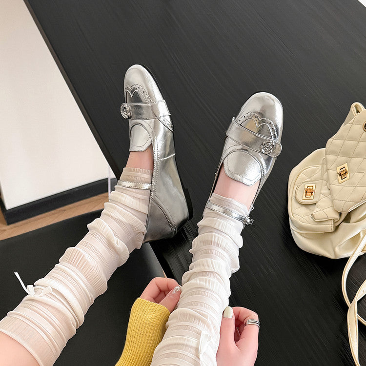 Karin Luna In Stock In Stock Vintage Mary Jane Series·Single Strap Flats