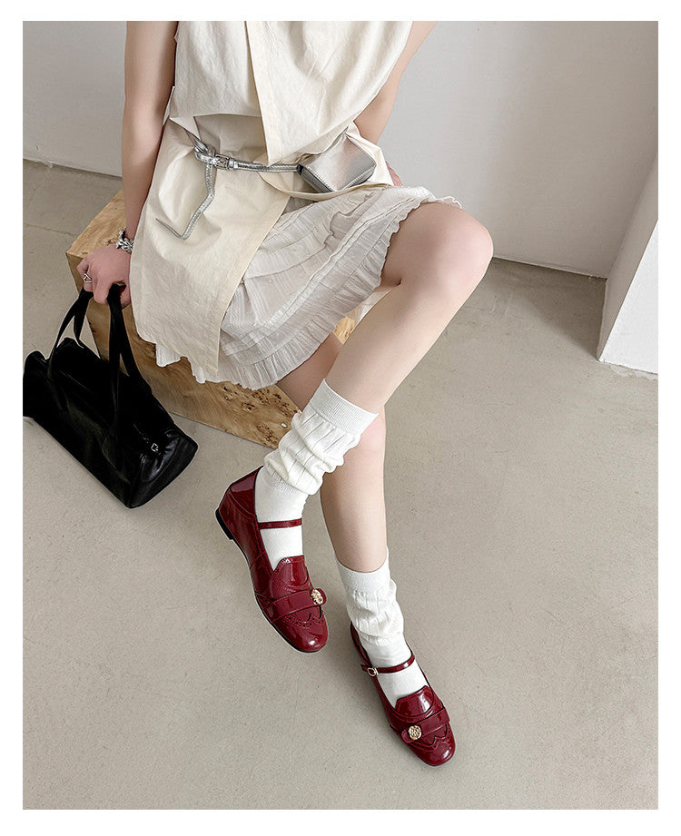 Karin Luna In Stock In Stock Vintage Mary Jane Series·Single Strap Flats