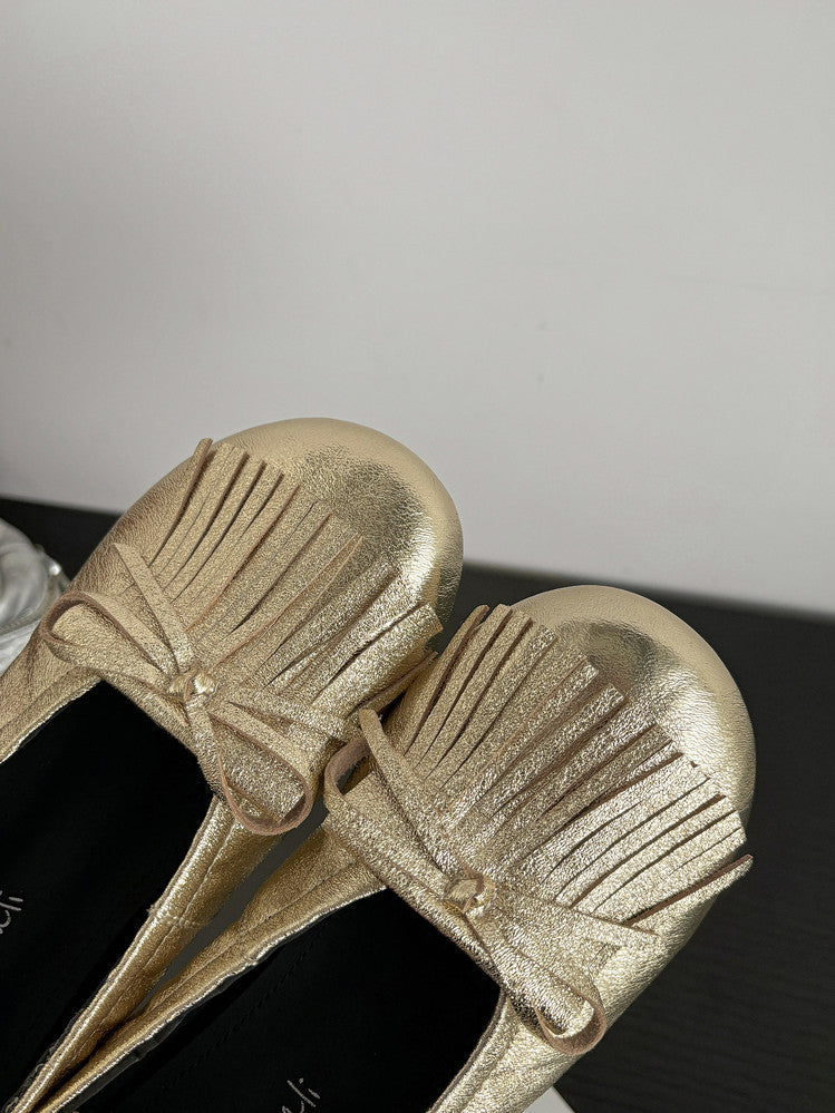 Karin Luna In Stock Spot Goods   Tassel Round Toe Hidden Wedge Mary Jane Shoes