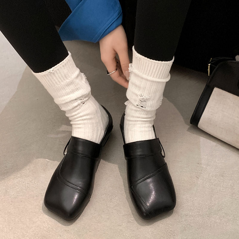 Karin Luna Casual Shoes Series~  In Stock Hot-Selling Versatile Lace-Up Thick-Soled Deep Mouth Single Shoes