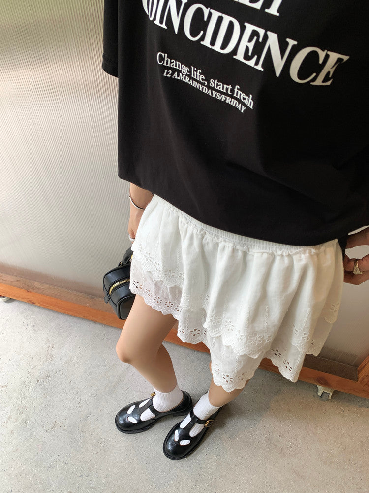 Karin Luna In Stock Spot Goods Minimalist Retro British Style Irregular Hollow Single Shoes