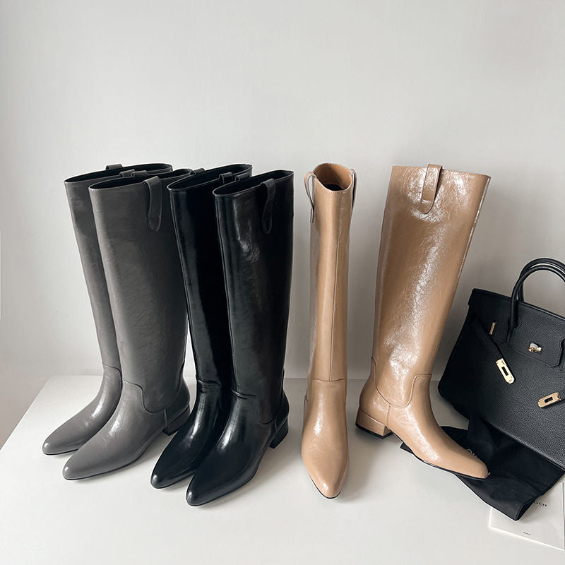 Karin Luna In Stock In Stock Classic Slip-On Straight Long Boots
