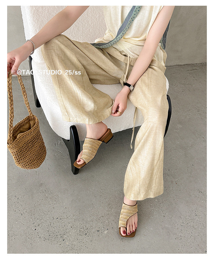 Karin Luna Bestseller Popular New Image  Comes with data plan included Resort Style Toe Clip Sandals