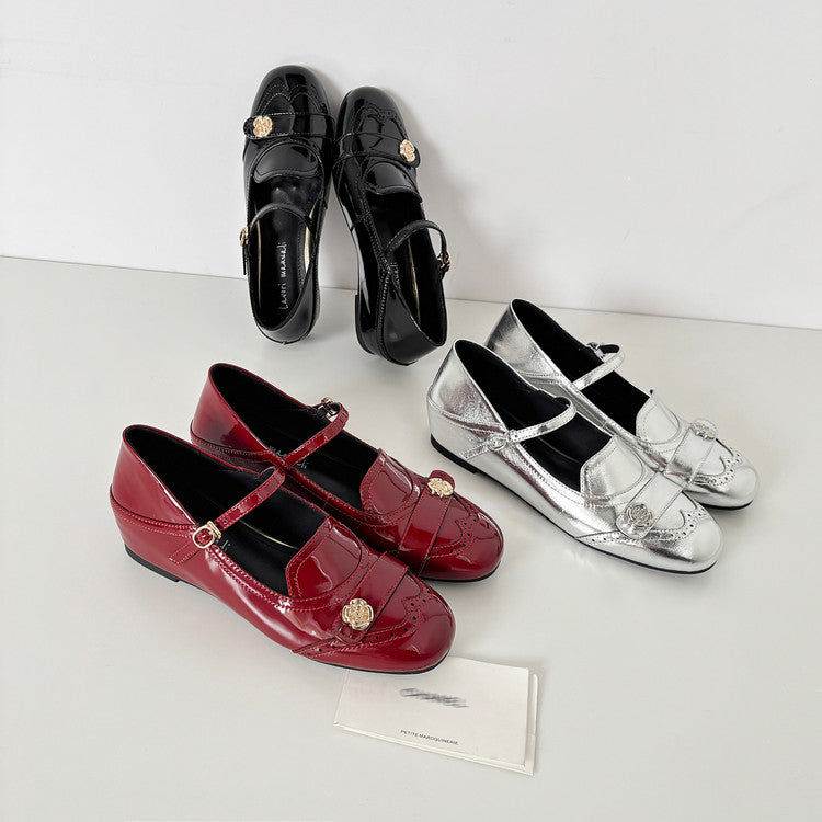 Karin Luna In Stock In Stock Vintage Mary Jane Series·Single Strap Flats