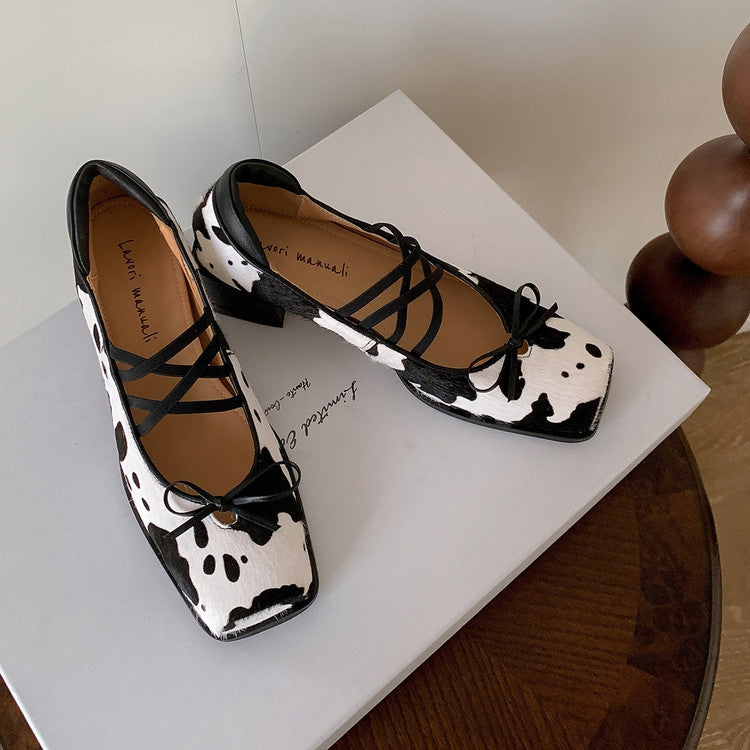 Karin Luna Hot Item Hot Item Xiaohongshu Hot Item  Comes with Bowknot Mary Jane Flats