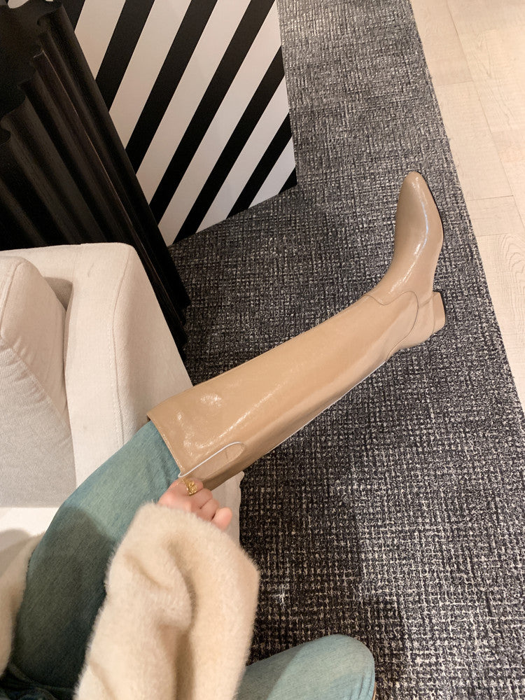 Karin Luna In Stock In Stock Classic Slip-On Straight Long Boots