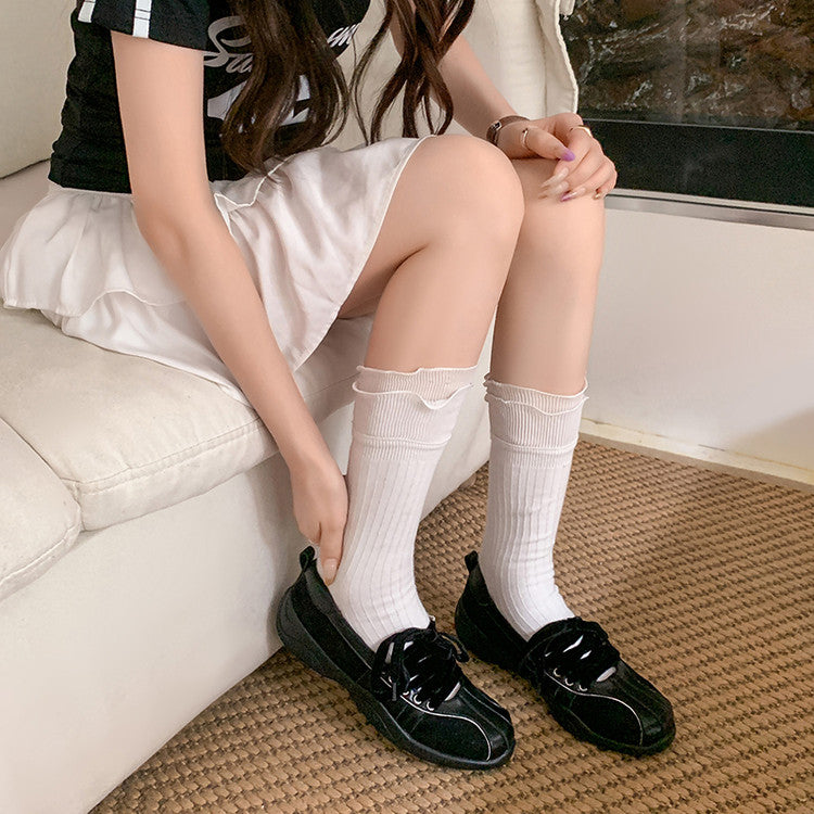 Karin Luna Casual Shoes Series~  In Stock Hot-Selling Versatile Lace-Up Casual Deep Mouth Flats