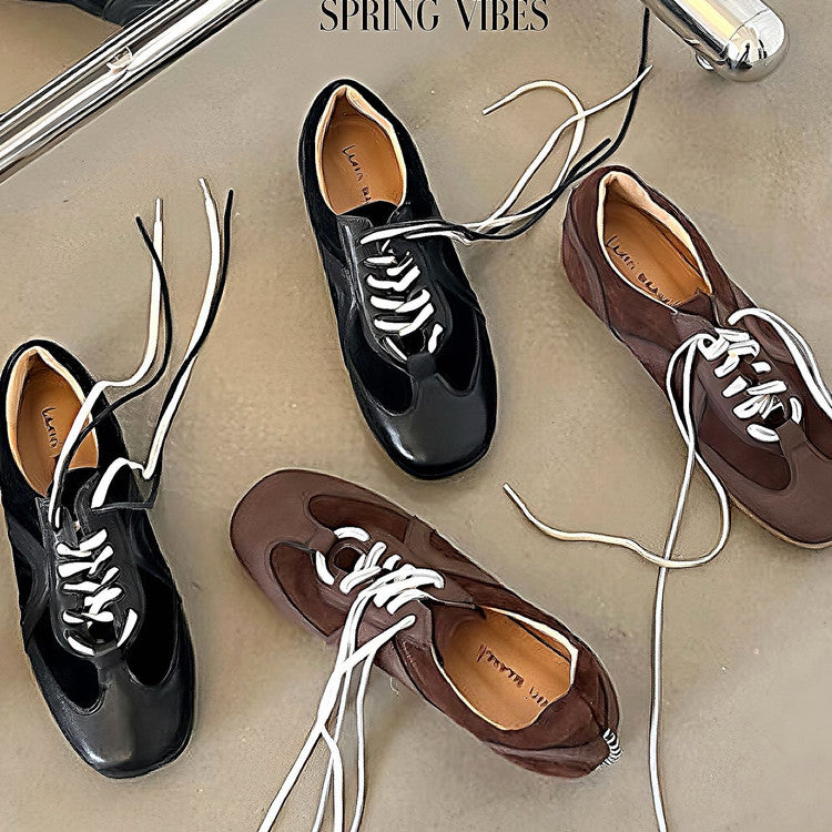 Karin Luna In Stock Spot Goods Casual Style Suede Lace-Up Height-Increasing Popular Single Shoes
