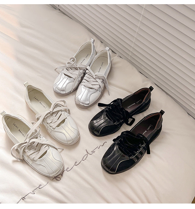 Karin Luna Casual Shoes Series~  In Stock Hot-Selling Versatile Lace-Up Casual Deep Mouth Flats