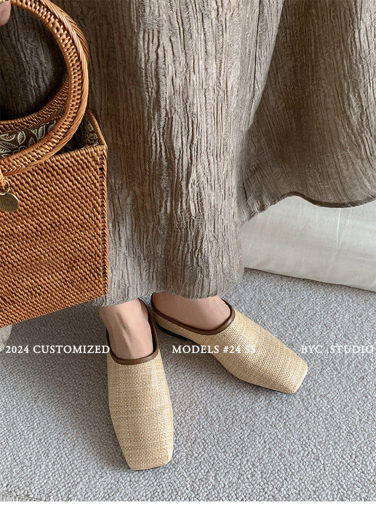 Karin Luna In Stock Spot Goods Baotou Vacation Style Height-Increasing Slippers