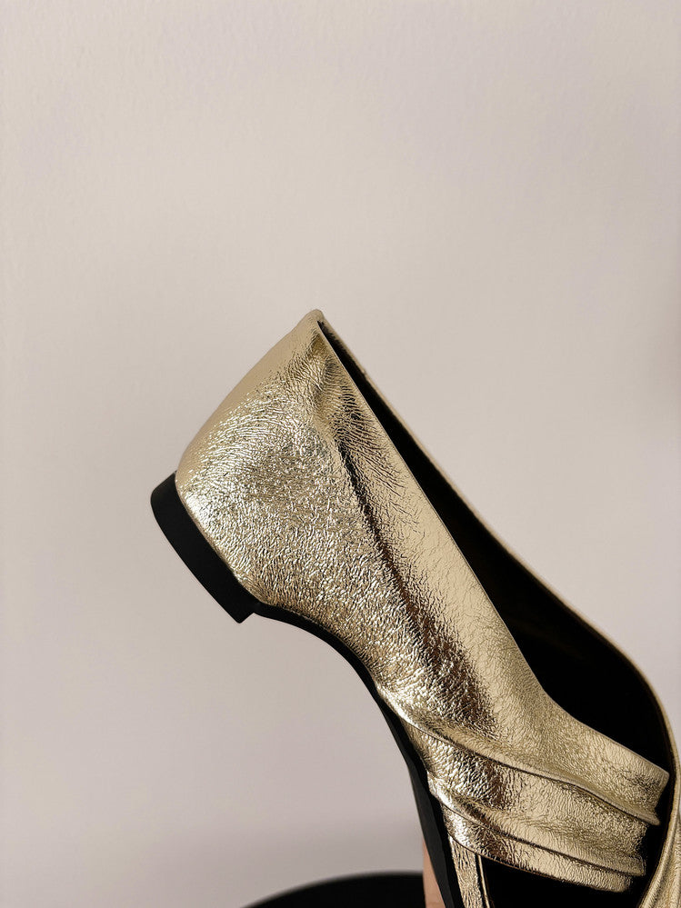 Karin Luna In Stock In Stock Basic Elegant Fairy Style Small Square Toe Sheepskin Slippers