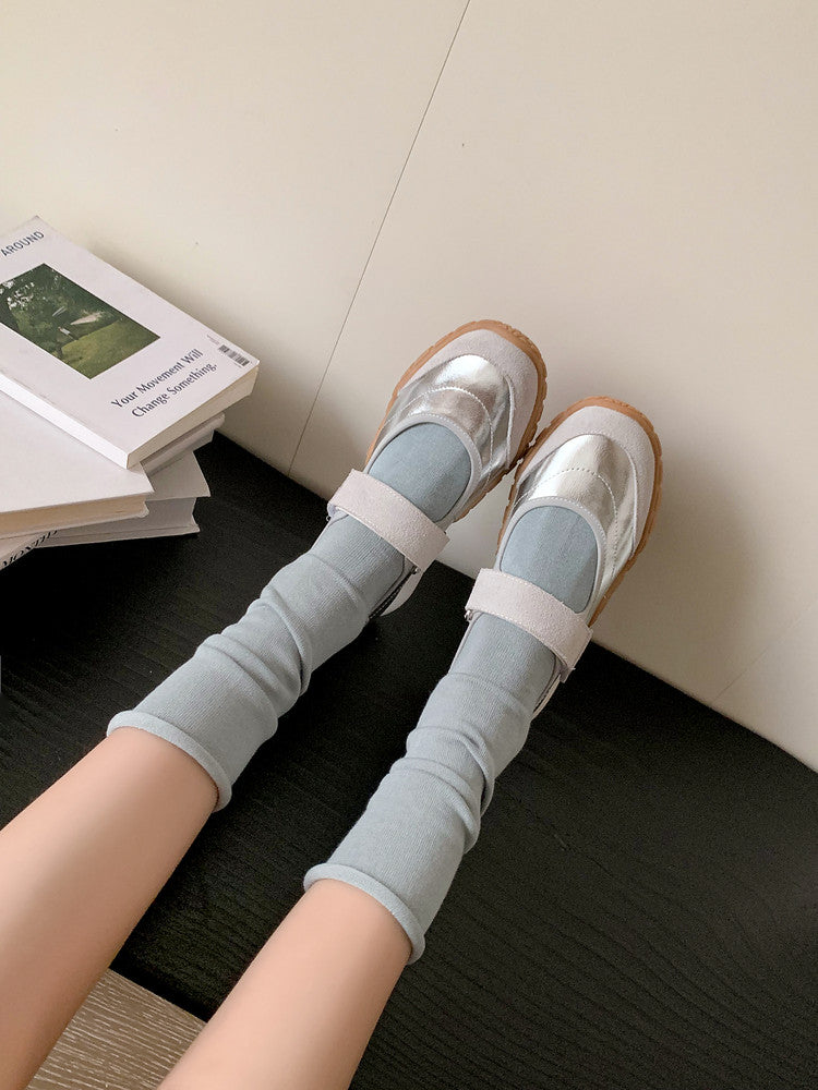 Karin Luna Casual Sports Bottom  Magic Tape Round Toe Casual Style Single Shoes