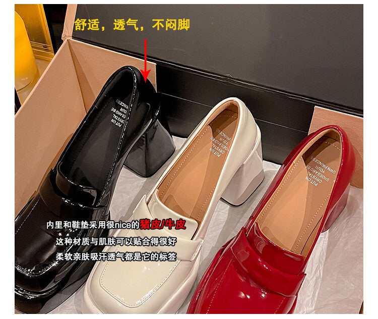 Karin Luna ck Popular Hot Girl Red high heels Full leather inside and out Cow Patent Leather Super High Heel