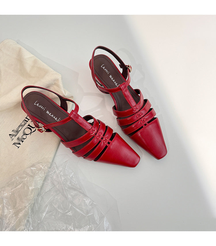 Karin Luna Classic Old Money Style Closed Toe Sandals