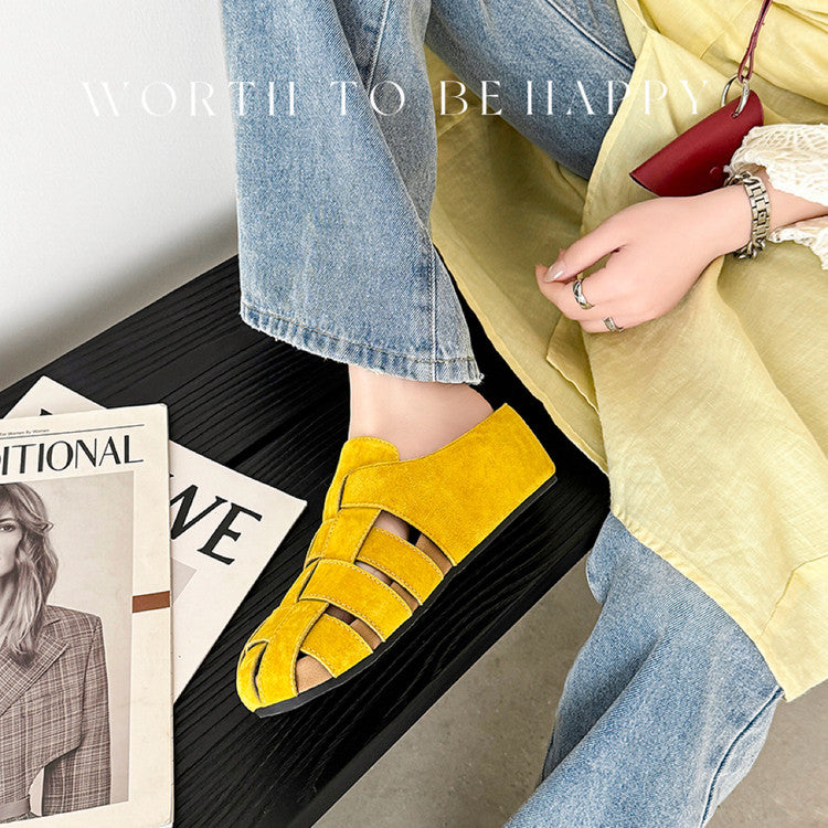Karin Luna Full Layer Inside and Out~Basic Versatile Perforated Round Toe Birkenstock Slippers