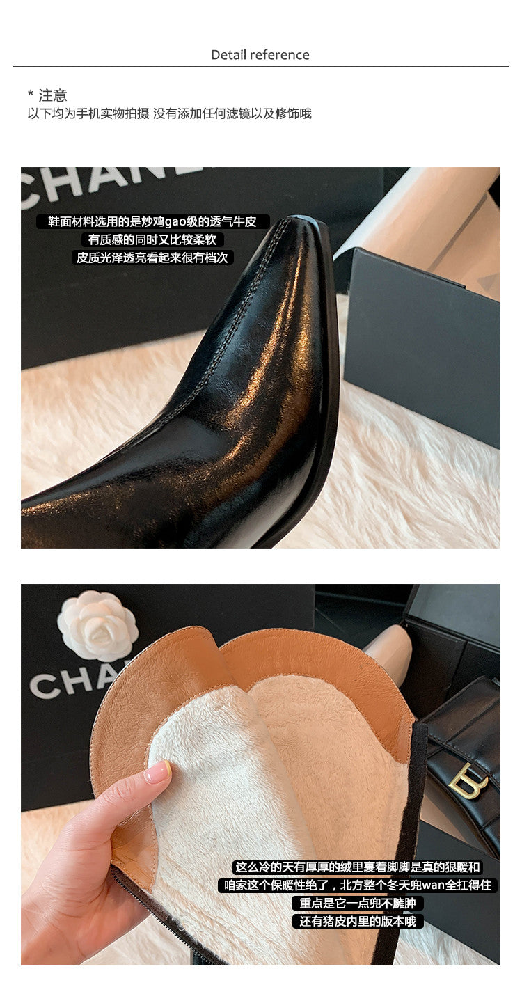 Karin Luna In Stock  Temperament Style v High Heel Long Boots